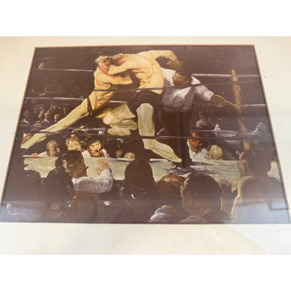 George Bellows Other - George Bellows' 1909 Oil Painting Stag at Sharkey’s 19.5X17"